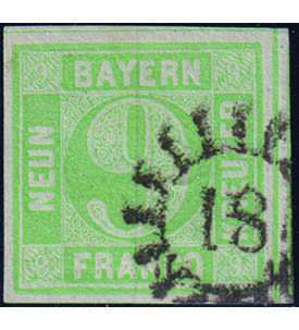 Bayern Nr. 5 a II gestempelt geprft Brett