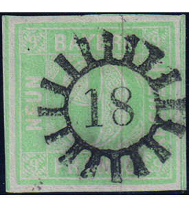 Bayern Nr. 5 aa III gestempelt mit Fotobefund Schmitt