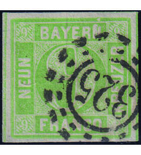 Bayern Nr. 5 d III PF IV gestempelt geprft  Brett