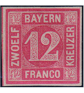 Bayern Nr. 6 ungestempelt geprft