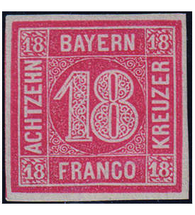 Bayern Nr. 13 a ungestempelt ohne Gummi mit Fotobefund