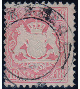 Bayern Nr. 27 Ya gestempelt Mit Herzchen-Stempel