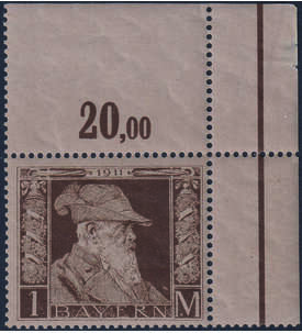 Bayern Nr. 86 I postfrisch Ecke oben rechts