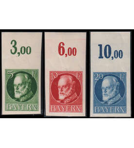 Bayern Nr. 95 I U - 97 I U postfrisch mit Oberrand