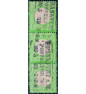 Dt. Reich Nr. 23 a senkrechter Dreierstreifen gestempelt gepr�ft