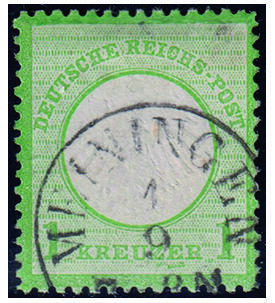 Dt. Reich Nr. 7 V gestempelt