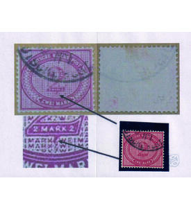 Dt. Post in der T�rkei Nr. V 37 f   mit Plattenfehler gestempelt