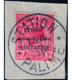Togo Brit. Bes. Nr. 23 mit Stempel Station Palime
