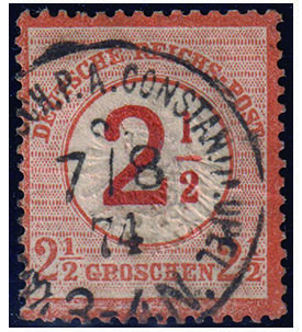 Dt. Post in der T�rkei Nr. V 29 gestempelt