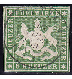 Wrttemberg Nr. 8b gestempelt geprft