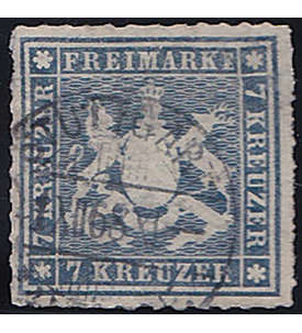 Wrttemberg Nr. 35b gestempelt geprft