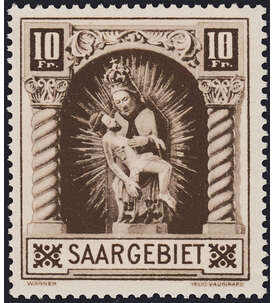 Saar Nr. 103 II postfrisch ** Plattenfehler