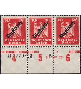  Deutsches Reich Dienstmarke Nr. 107 HAN U+A postfrisch 