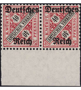 Dt. Reich Dienst Nr. 62 I + II postfrisch