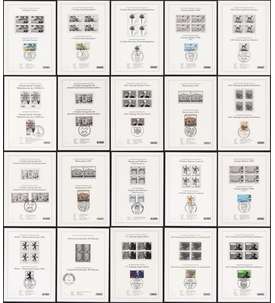 20 verschiedene BRD/Berlin Schwarzdrucke