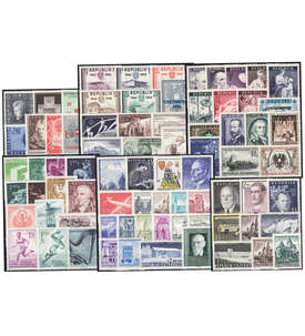 sterreich 1954-1959 postfrisch ** mit Luftpost 1958