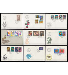 Liechtenstein 1976 FDC Ersttagsbriefe ohne Block 10