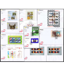  sterreich 12 Blocks und Kleinbogen auf Ersttagsbriefen nur Euronominale