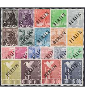 Berlin - Jahrgang 1948 postfr. komplett Nr. 1-20