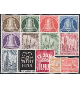 Berlin - Jahrgang 1953 postfr. komplett Nr. 101-113