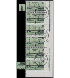 DDR Nr. 2974 I+II gestempelt Plattenfehler