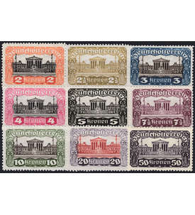 sterreich 1. Republik bis 1937 postfrisch mit Nr. 284-292