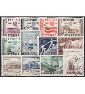 sterreich 1955 gestempelt Nr. 1012-1023