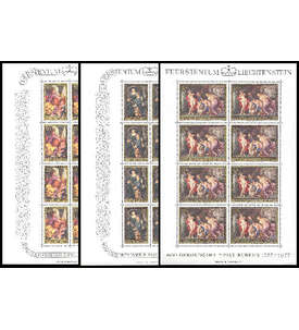 Liechtenstein Nr. 655-657 postfrisch ** Kleinbogen Rubens