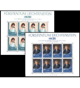 Liechtenstein Nr. 797-798 postfrisch ** Kleinbogen Briefmarkenausstellung
