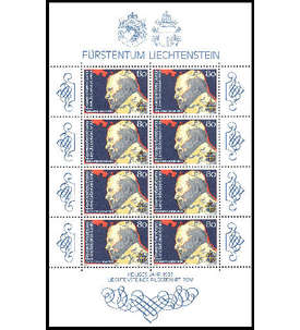 Liechtenstein Nr. 830 ** Kleinbogen Papst