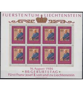 Liechtenstein Nr. 903 postfrisch **  Kleinbogen Franz Josef II.