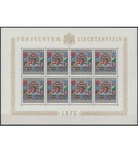 Liechtenstein Nr. 590 postfrisch **  Kleinbogen Staatswappen