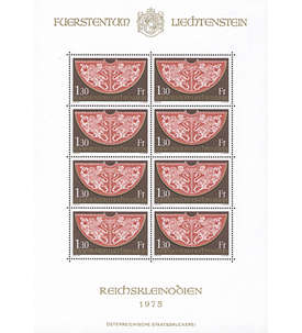 Liechtenstein Nr. 634 postfrisch ** Kleinbogen Krnungsmantel