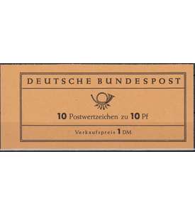 BRD Bund Markenheft Nr. 6fb         Heuss 1960