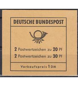 BRD Bund Markenheft Nr. 14c         Brandenburger Tor 1968 II