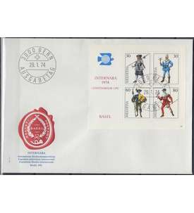 Schweiz Block 22 Ersttagsbrief FDC