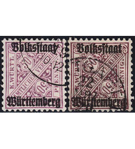 Wrttemberg Nr. 269Xa+Xb gest.