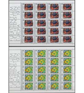 Liechtenstein Nr. 623-624 postfrisch ** CEPT 1975 Kleinbogen