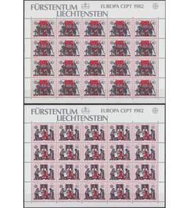 Liechtenstein Nr. 791-792 postfrisch ** CEPT 1982 Kleinbogen