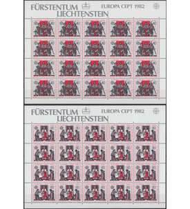 Liechtenstein Nr. 791-792 postfrisch ** CEPT 1982 Kleinbogen