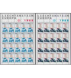Liechtenstein Nr. 937-938 postfrisch ** CEPT 1988 Kleinbogen