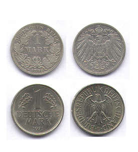 100 Jahre Markw�hrung in Deutschland 1 Mark/1 DM