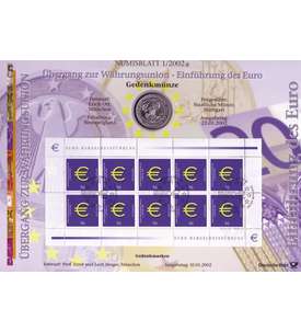 BRD Bund Numisblatt 1/2002 - Einführung des Euro