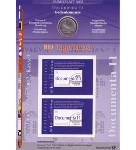 BRD Bund Numisblatt 3/2002 - Documenta 11