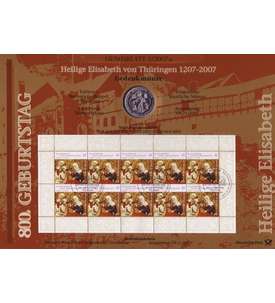 BRD Bund Numisblatt 5/2007 - Elisabeth von Thringen