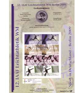 BRD Bund Numisblatt 1/2009 - Leichtathletik Berlin