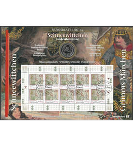 BRD Bund Numisblatt 1/2013 Schneewittchen