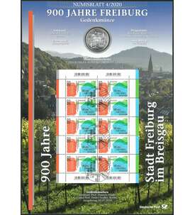 BRD Numisblatt 4/2020 900 Jahre Stadt Freiburg