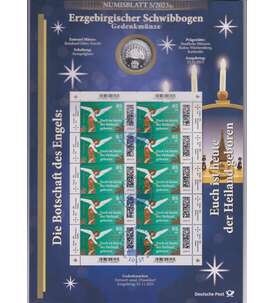 BRD Numisblatt 5/2023 Erzgebirgischer Schwibbogen