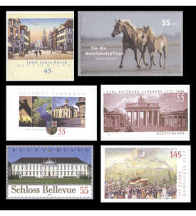 BRD Bund Selbstklebende 2007 - 6 Werte postfrisch **